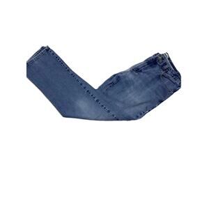 LL Bean Jeans Mens Tag 34x34 Actual 34x32.5 Blue Straight Cotton Denim
